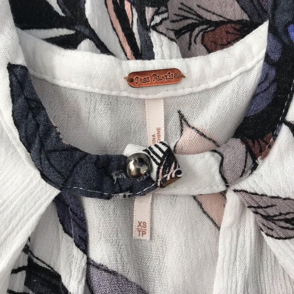 Free People Electric Orchid Print Swing Tunic - Picture 4 of 8
